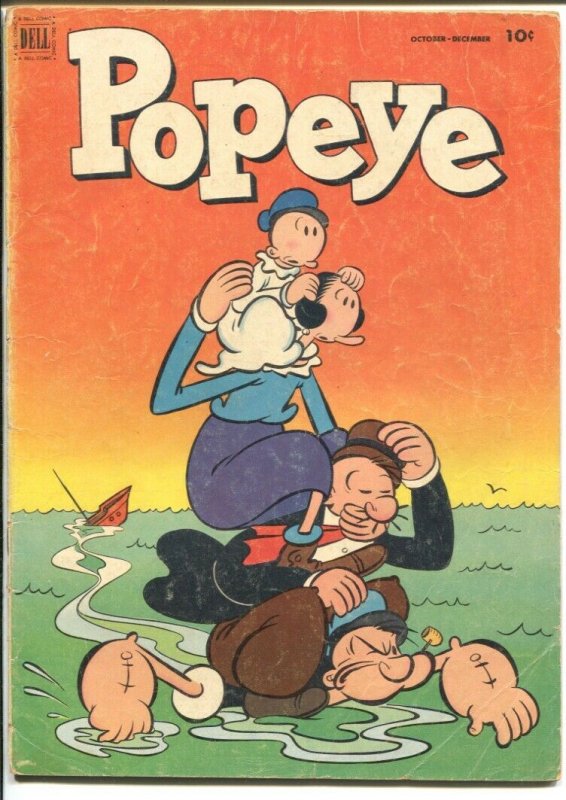Popeye #22 1952-Dell-Swee'Pea story-G+