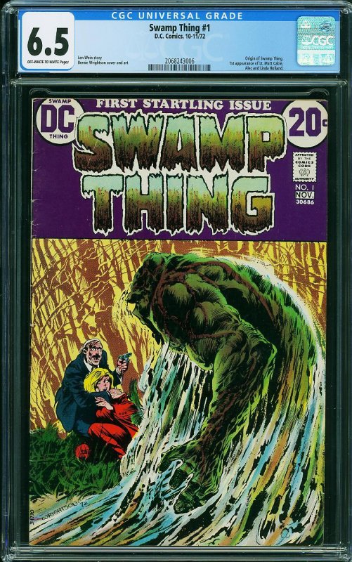 SWAMP THING #1, CGC 6.5 (1972) Berni Wrightson Classic Bronze Age DC