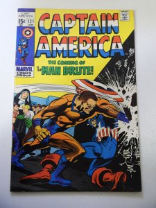 Captain America #121 VG+ Condition centerfold detached at one staple