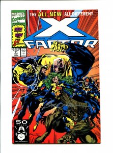 X-Factor #71 - Signed Larry Stroman / 1st Team App of New X-Factor (8/8.5) 1991