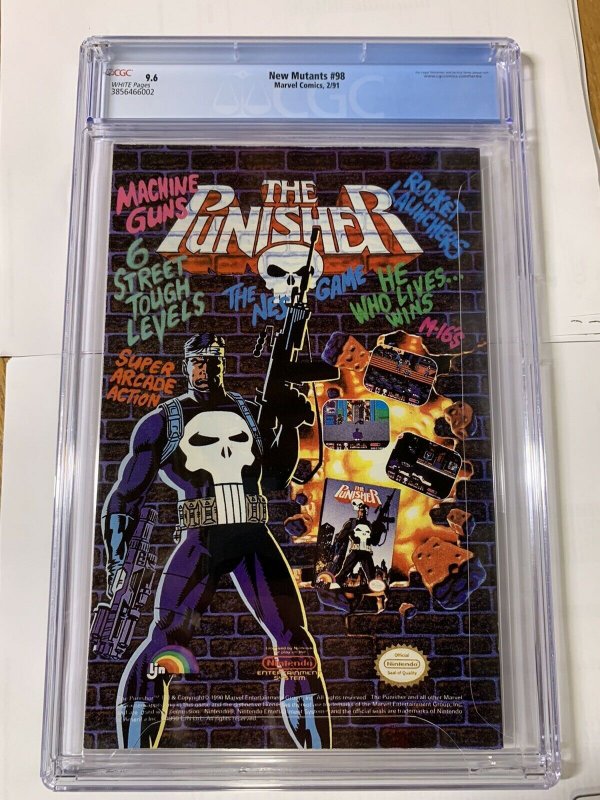 New Mutants 98 cgc 9.6 white pages 1st deadpool marvel x-men