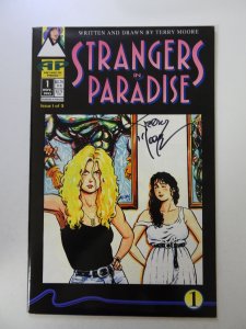 Strangers In Paradise #1 1st print signed by Terry Moore no cert VF condition