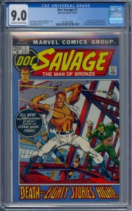 DOC SAVAGE #1 CGC 9.0 MAN OF BRONZE JOHN BUSCEMA