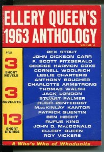 Ellery Queen's Anthology #4 1963-HARDBOILED MACDONALD-FITZGERALD-good/vg