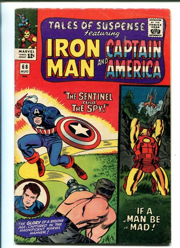 TALES OF SUSPENSE #68 1965-MARVEL-CAPT AMERICA-JACK KIRBY-IRON MAN-DON HECK-fn