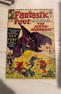 Fantastic Four #21 (1963)The Hate Monger W Sgt Fury