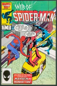 Web of Spider-Man 21 NM 9.4 Marvel 1986