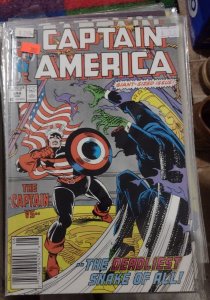 Captain America  #344 1988 MARVEL DISNEY  john walker  president reagan newstand