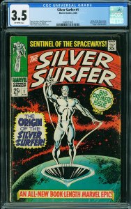 The Silver Surfer #1 (CGC 3.5) CLASSIC Debut Issue! Silver Age MARVEL