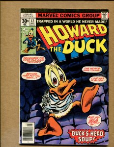 Howard the Duck #12 - Duck's Head Soup - 1977 (Grade 8.0) 1st KISS app