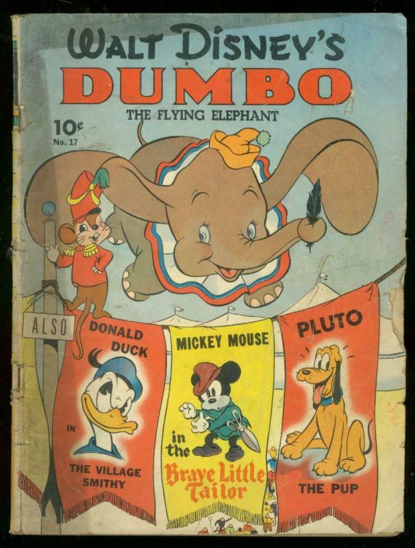 WALT DISNEY'S DUMBO #17 1941-FOUR COLOR COMICS-SERIES I G+