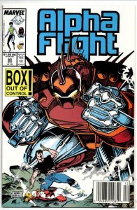 ALPHA FLIGHT #65, VF/NM, Marvel, Box, Jim Lee 1983 1988, more in store