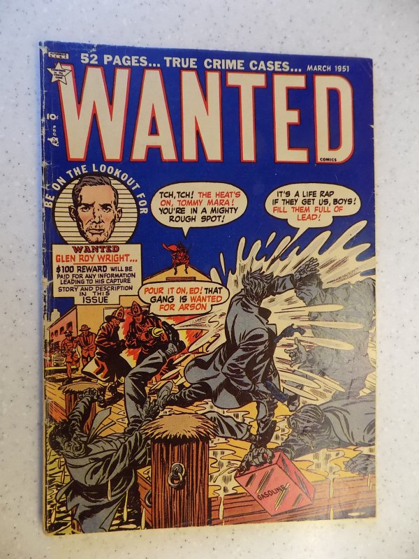 WANTED # 35 GOLDEN AGE CRIME ACTION ADVENTURE 1951