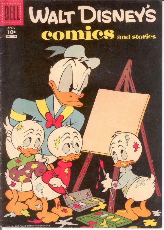 WALT DISNEYS COMICS & STORIES 199 VG April 1957 COMICS BOOK