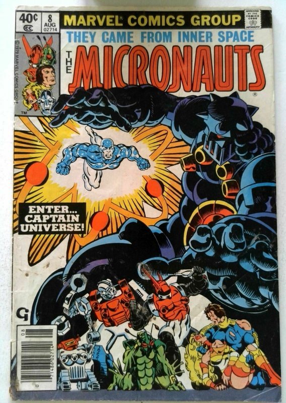 Micronauts #8 Marvel 1979 VG Bronze Age 1st Printing Comic Book