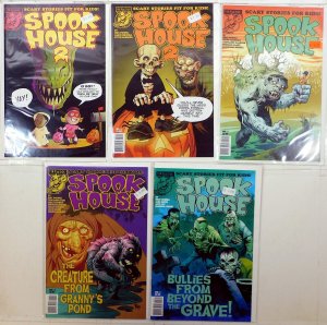 SpookHouse Lot 5 #2, 3, 4, 2nd 1 LE, 3 2018 Albatross Exploding Funny Comics