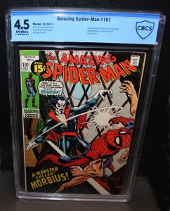 Amazing Spiderman #101 /  CBCS 4.5  VG+  /  1st Morbius /  Oct 1971