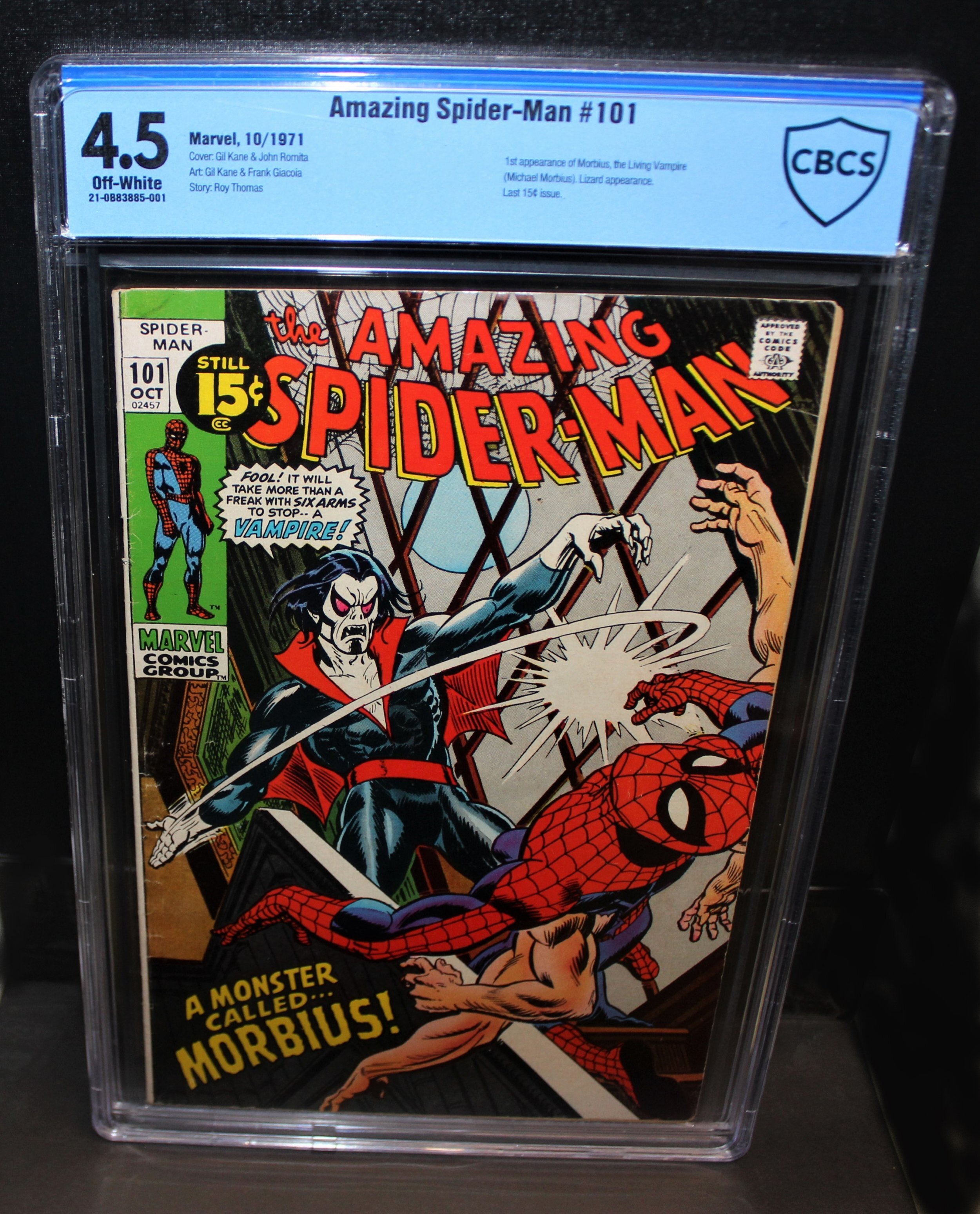 Amazing Spiderman 101 / CBCS 4.5 VG+ / 1st Morbius