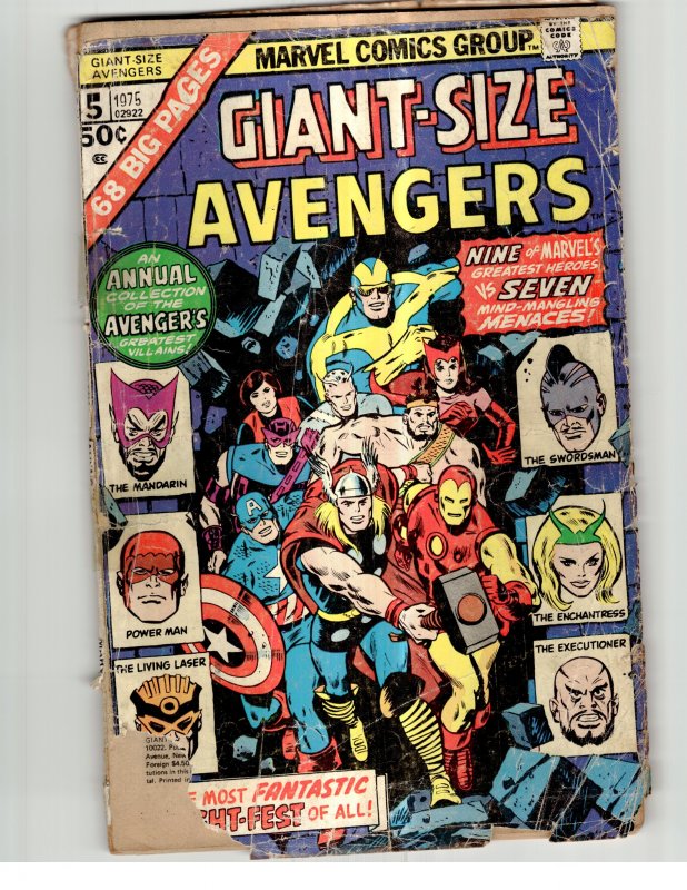 Giant-Size Avengers #5 (1975) The Avengers