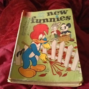 Woody Woodpecker New Funnies 10 Issue Silver Age Comics Lot Run Set Dell...