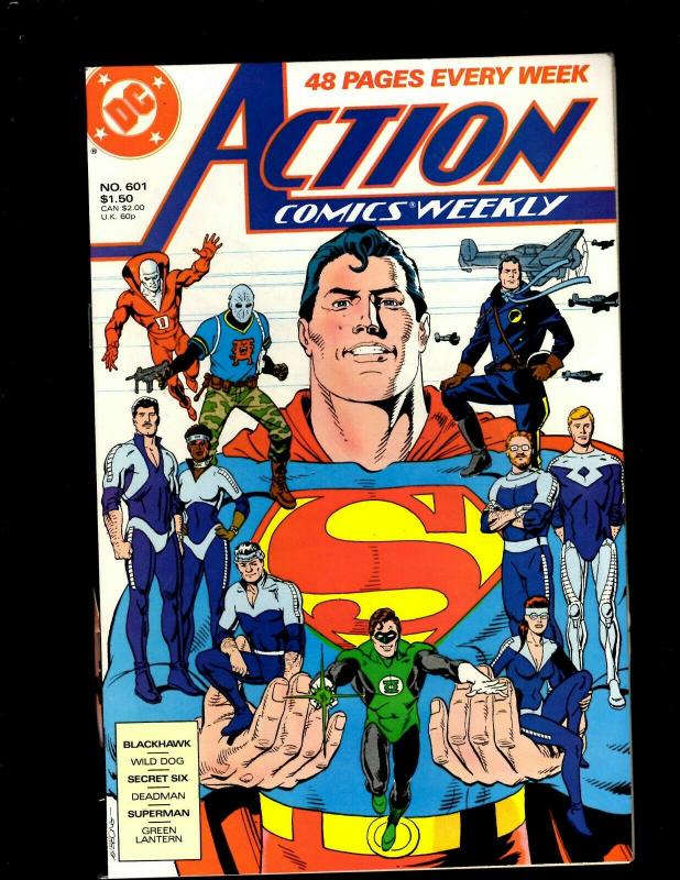 8 Action Comics DC Comic Books #598 599 600 601 602 603 604 605 Superman JF12