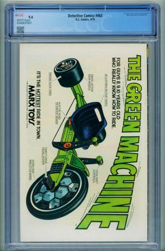 DETECTIVE COMICS #463 CGC 9.4-1st BLACK SPIDER/CALCULATOR 4346835001