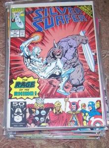 Silver Surfer #54 (Sep 1991, Marvel) thanos infinity gauntlet warlock soul gems