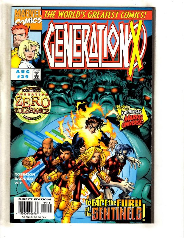 Lot Of 9 Generation X Marvel Comics # 21 22 23 25 26 27 28 29 30 X-Men DB7