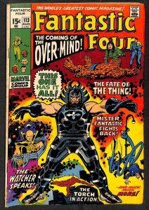 Fantastic Four #113 VG 4.0 1st Overmind! Marvel Comics
