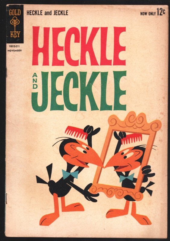 Heckle & Jeckle #1 1962-Gold Key-1st issue-Gaston le-Crayon -pin-up back cov
