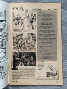 1985 AMAZING HEROES Comic Magazine #78 VG/FN 5.0 Inside the Outsiders