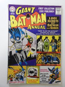 Batman Annual #1 (1961) VG- Condition moisture stain, 1/2 in spine split