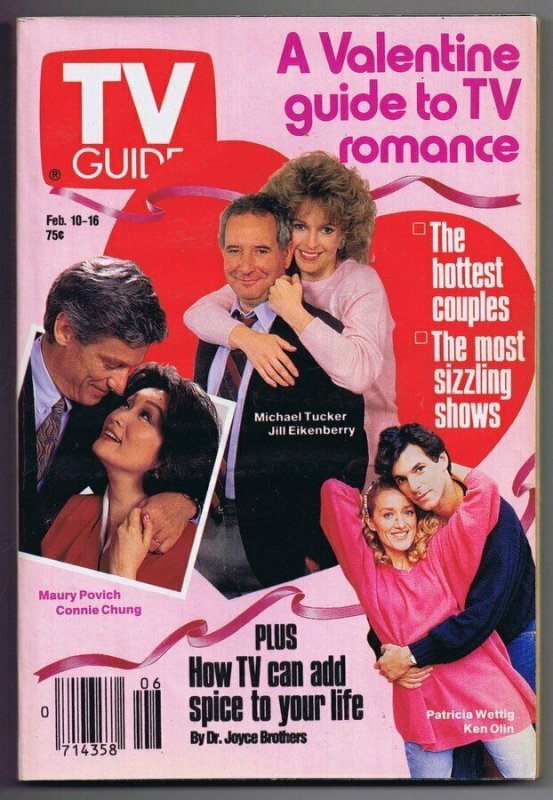ORIGINAL Vintage February 10 1989 TV Guide No Label Valentine Maury Povich  | Comic Books - Modern Age / HipComic