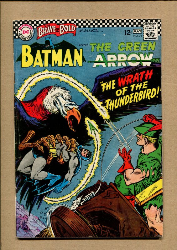 Brave and the Bold #71 - Wrath of the Thunderbird! - 1967 (Grade 4.5) WH
