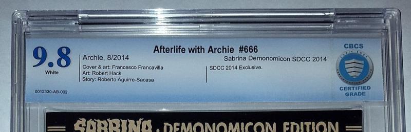 Afterlife With Archie #666 (SDCC Demonomicon Ed.) Sabrina Preview CBCS 9.8 NM/M