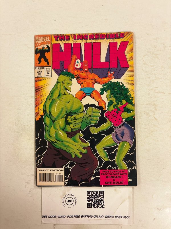 Incredible Hulk #412 NM Marvel Comic Books Avengers She-Hulk 1 HH111