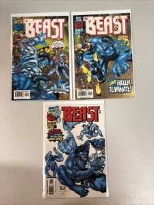 The Beast (1997) #1 2 3 (NM) Complete Set Cedric Nocon art Marvel from X-Men