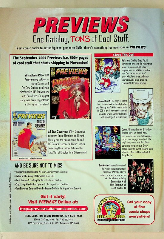 Comic Buyer's Guide #1611 Dec 2005 - Krause Publications 