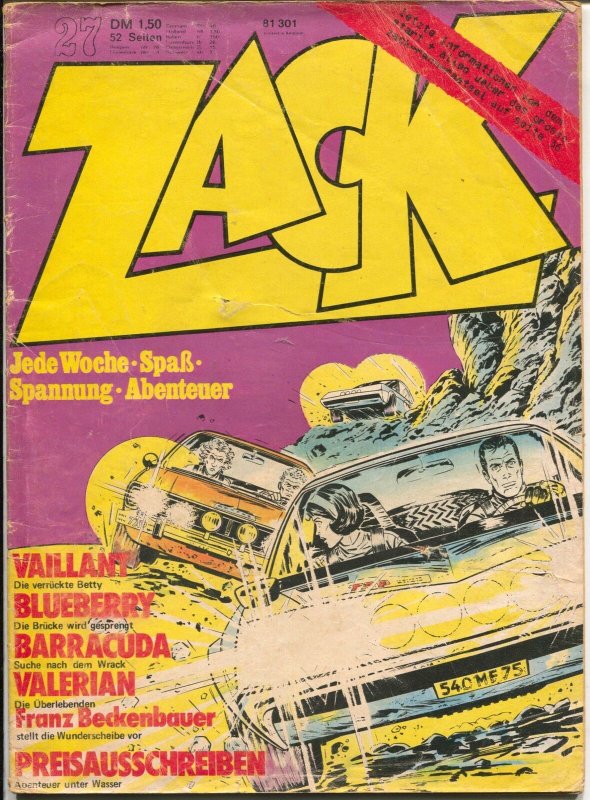 Zack #27 1973-Lt Bluberry-Baracudda-Michael Valiant-G