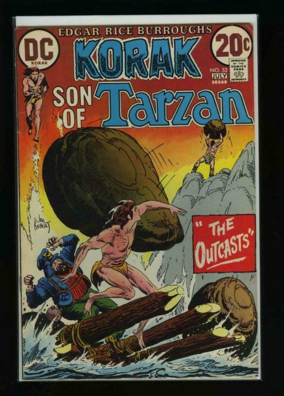 KORAK Son of Tarzan #52, FN, Joe Kubert,1972 1973, more DC in store