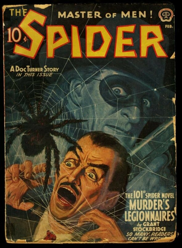SPIDER-FEB 1942-101ST ISSUE!-DOC TURNER STORY G/VG