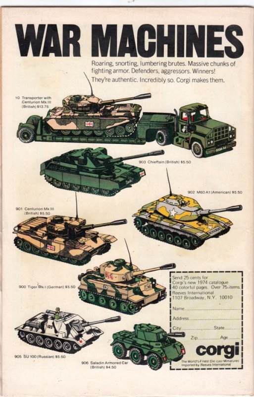 Weird War Tales #35 (Mar-75) FN/VF Mid-High-Grade