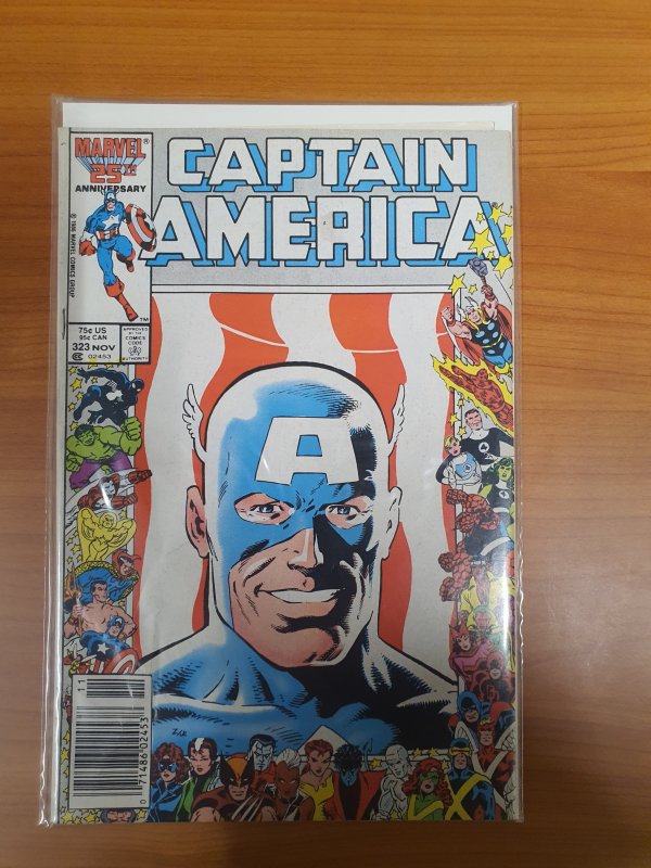 Captain America #323 Newsstand Edition (1986)