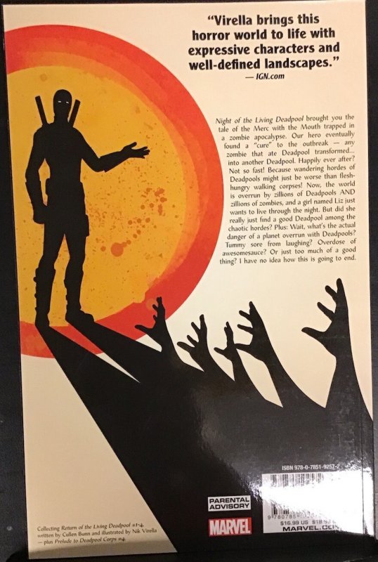 Return of the Living Deadpool TPB Marvel Comics 2015 1st Print Cullen Bunn