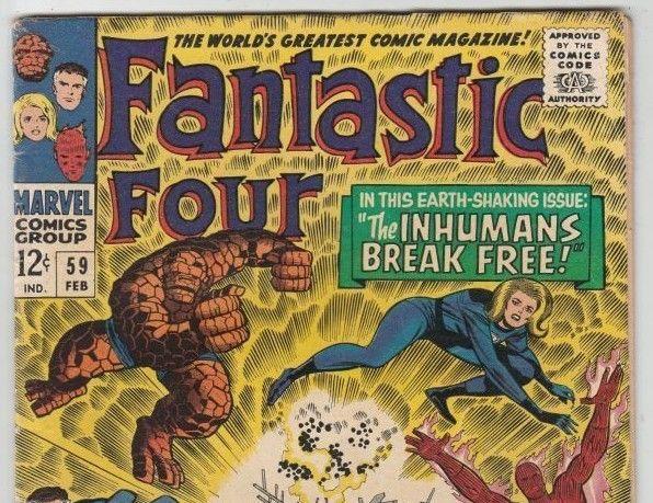 Fantastic Four #59 strict FN/VF+ 7.5 High-Grade   Appearance - Silver Surfer