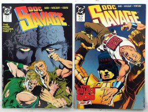 Doc Savage Lot of 2 #8, 10 (1989) DC Comics 1st Print Comic Books