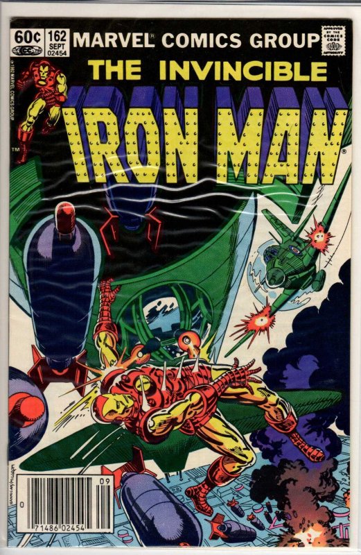 Iron Man #162 Newsstand Edition (1982) 7.0 FN/VF