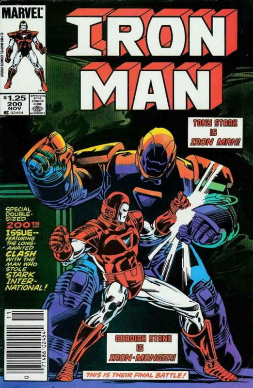 Iron Man (1st Series) #200 (Newsstand) FN; Marvel | Denny O�Neil - we combine sh 