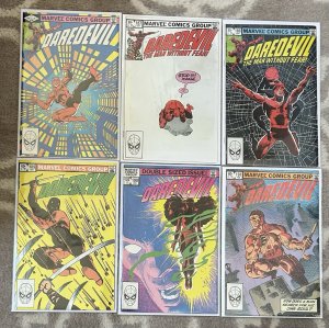 Daredevil #186,187,188,189,190,191 Frank Miller 1982 Lot Marvel Comics