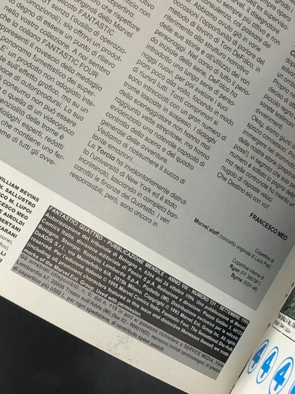 Fantastici Quattro #131 (1995) Ma! Piu Quattro